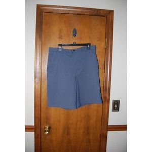 Slazenger Men Size 36 Grey Pinstripe Golf Shorts Casual Inseam 10"